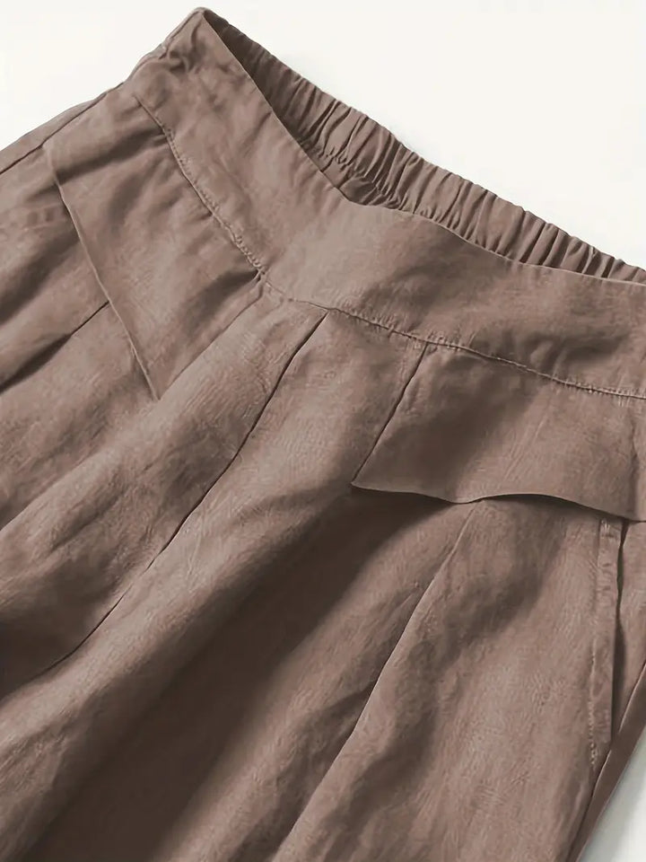 Janelle | Solid Wide Leg Trousers