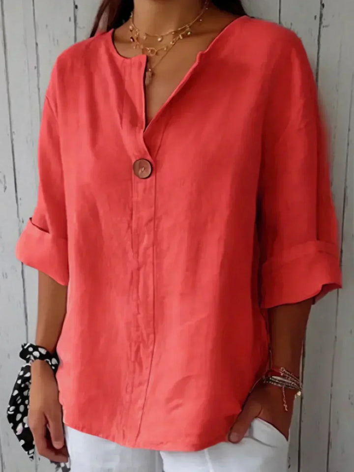 Lindsay | V-Neck Casual Blouse