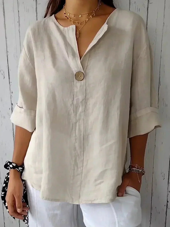 Lindsay | V-Neck Casual Blouse