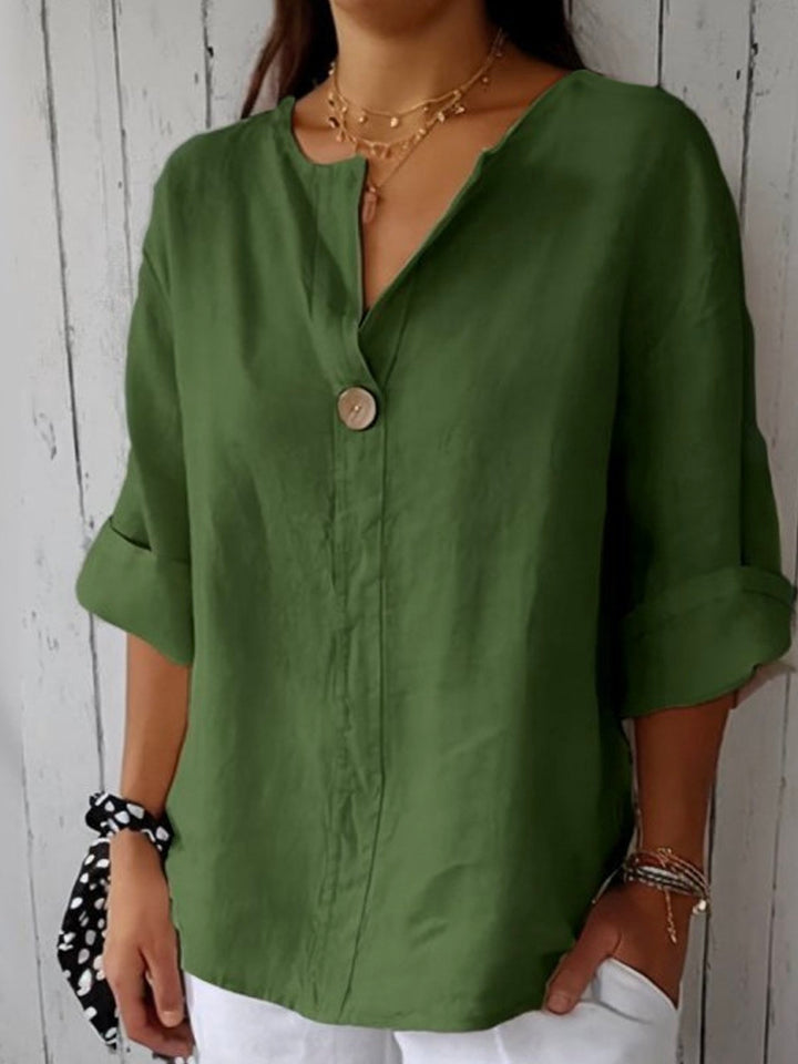 Lindsay | V-Neck Casual Blouse