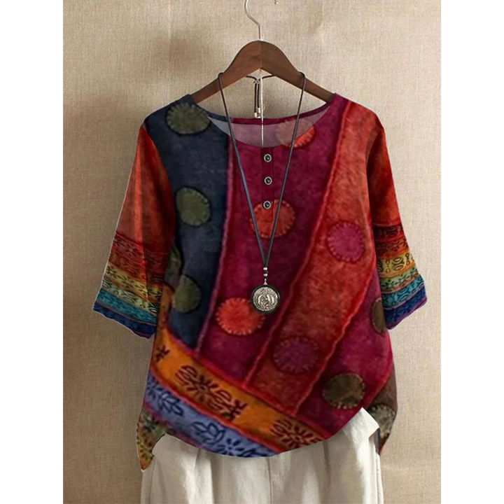 Zara | Vibrant Half Sleeve Top
