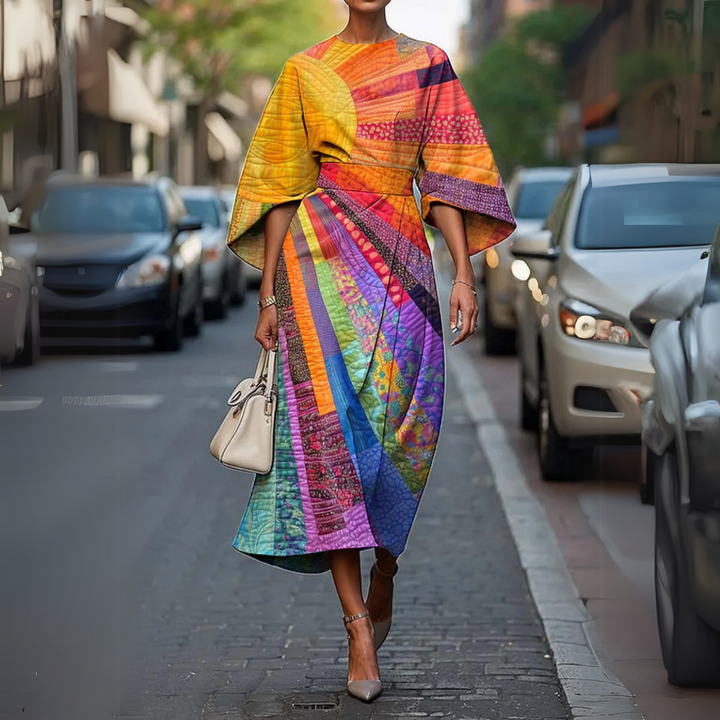 Elena | Elastic Waist Long Dress