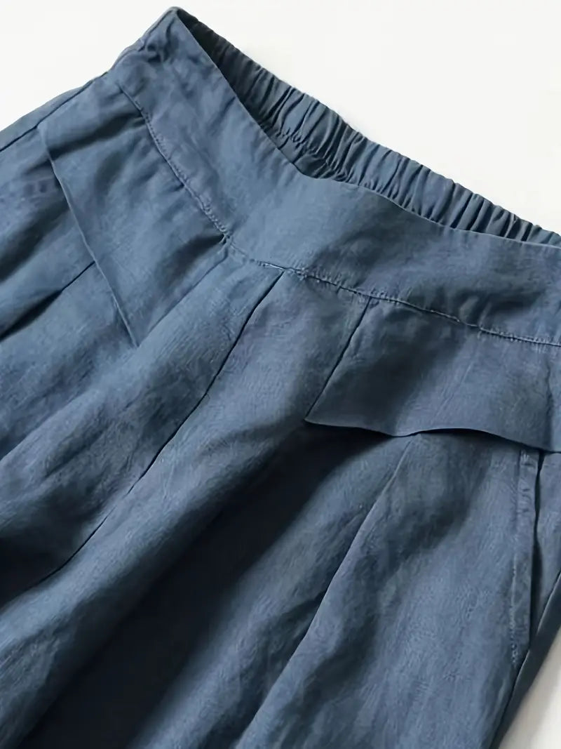 Janelle | Solid Wide Leg Trousers