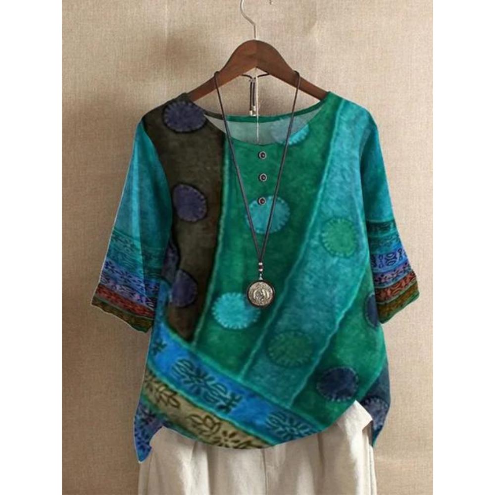 Zara | Vibrant Half Sleeve Top