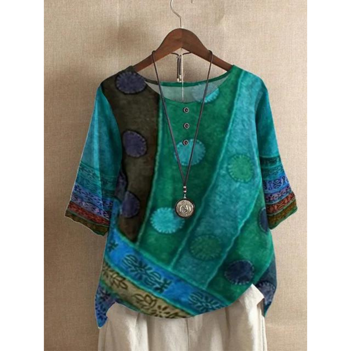 Zara | Vibrant Half Sleeve Top