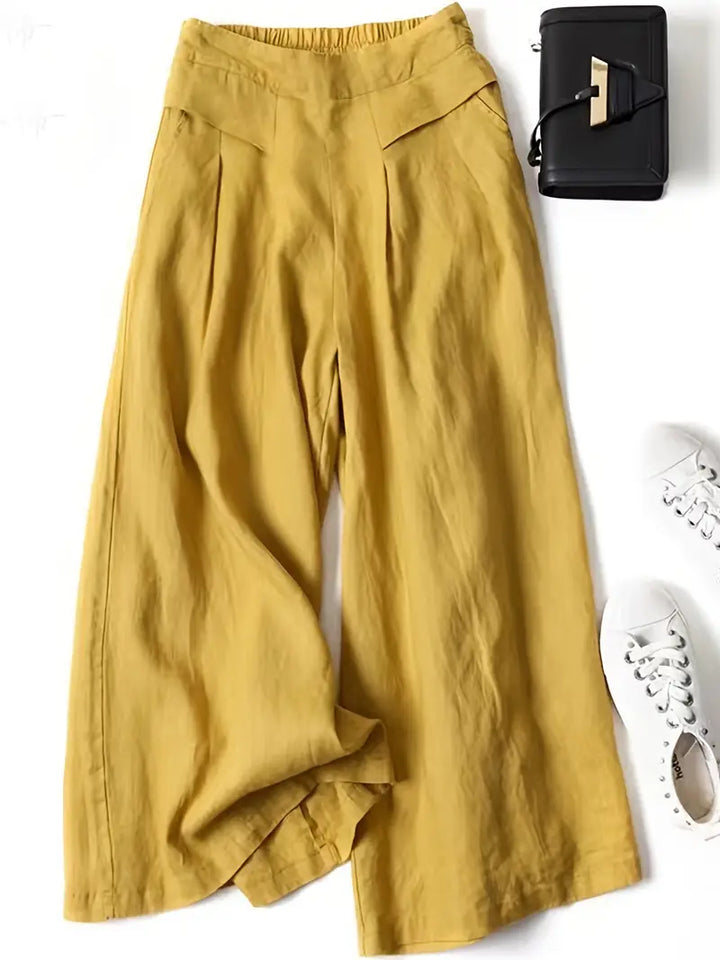 Janelle | Solid Wide Leg Trousers