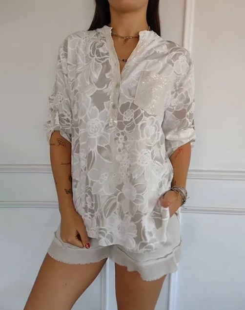 Marina – Floral Button-Up Shirt