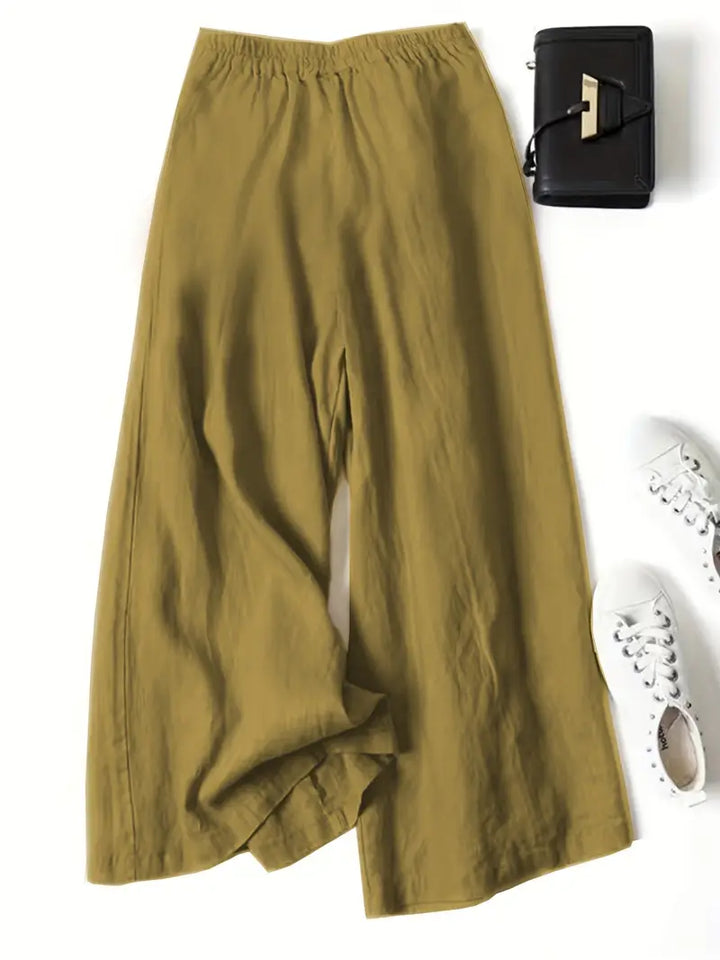 Janelle | Solid Wide Leg Trousers