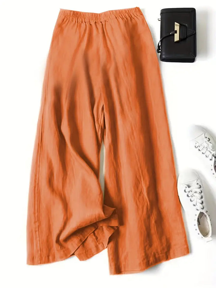 Janelle | Solid Wide Leg Trousers