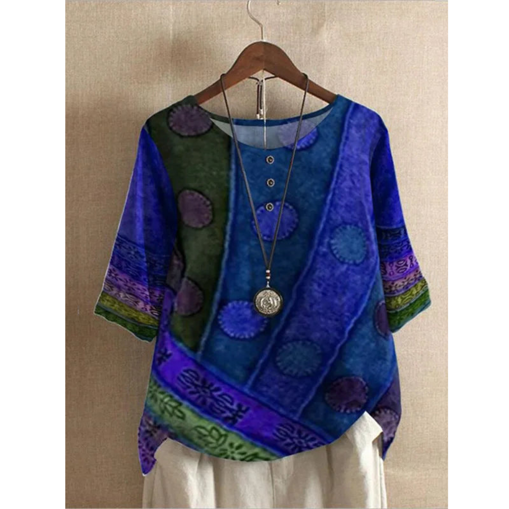 Zara | Vibrant Half Sleeve Top