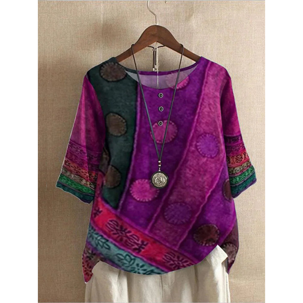 Zara | Vibrant Half Sleeve Top