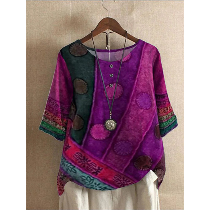 Zara | Vibrant Half Sleeve Top
