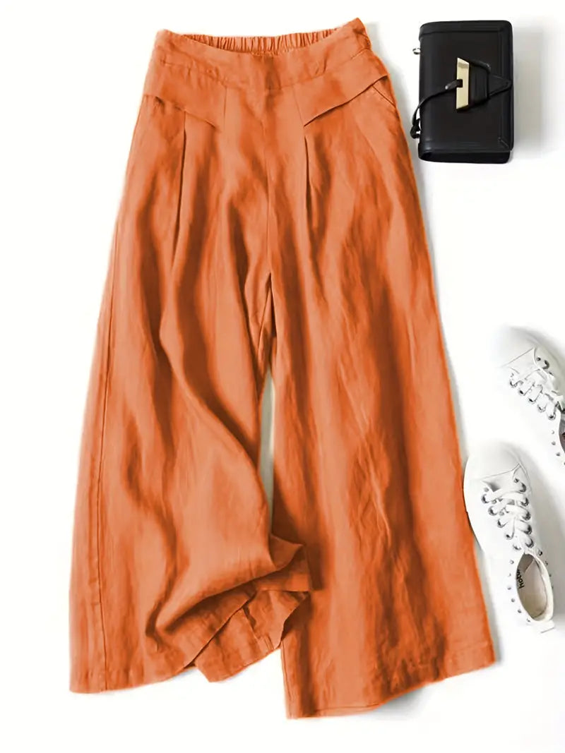 Janelle | Solid Wide Leg Trousers