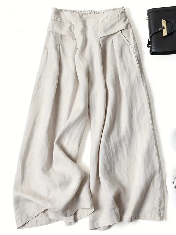 Janelle | Solid Wide Leg Trousers