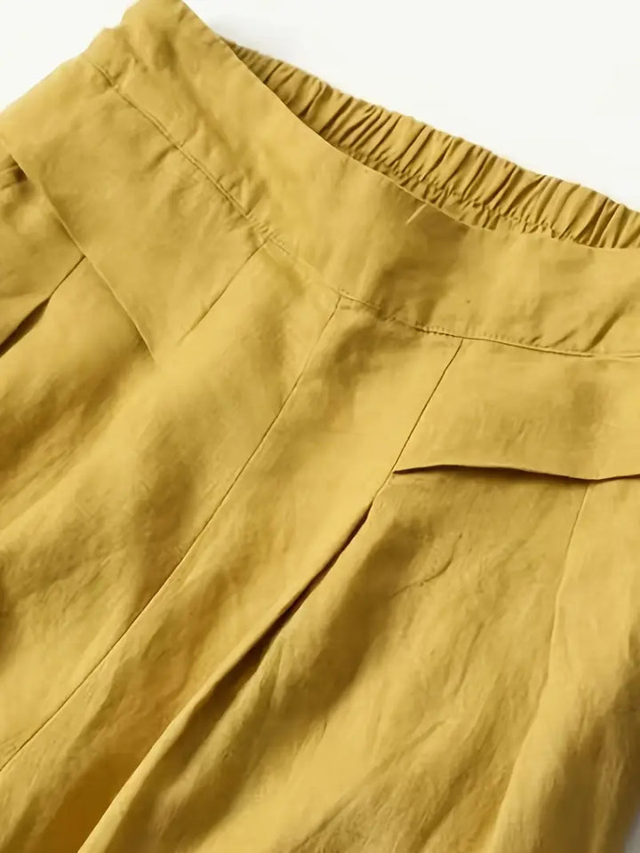 Janelle | Solid Wide Leg Trousers