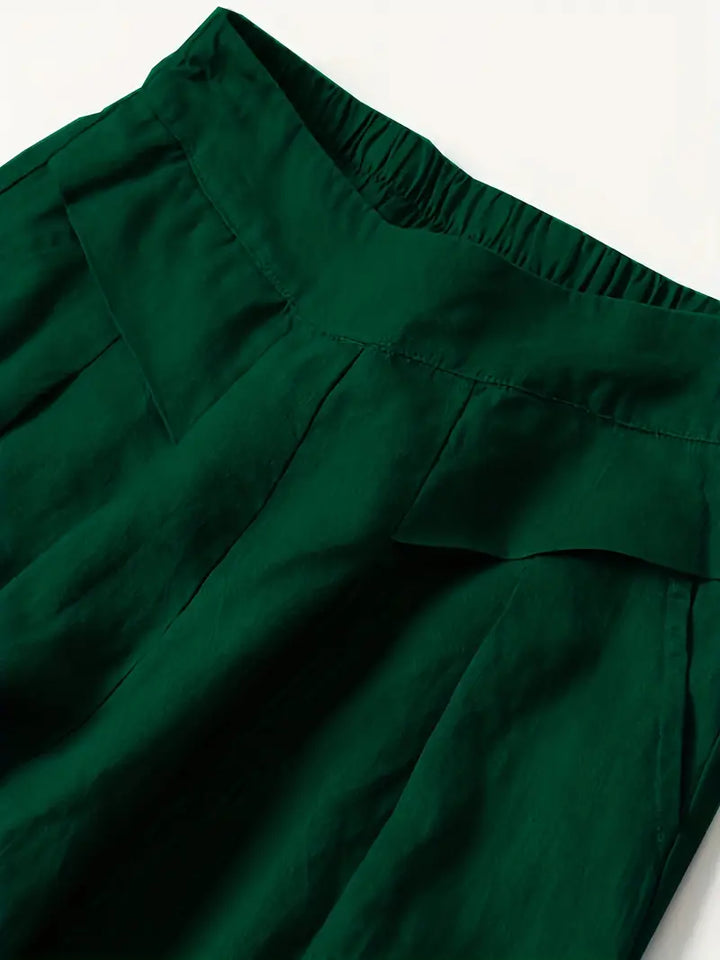 Janelle | Solid Wide Leg Trousers