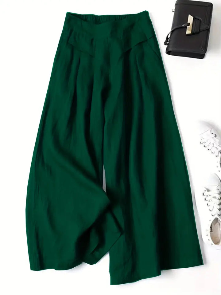 Janelle | Solid Wide Leg Trousers