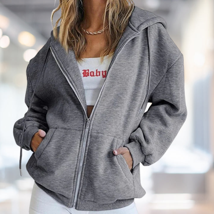 Amelia | Relaxed Zip Hoodie Jacket