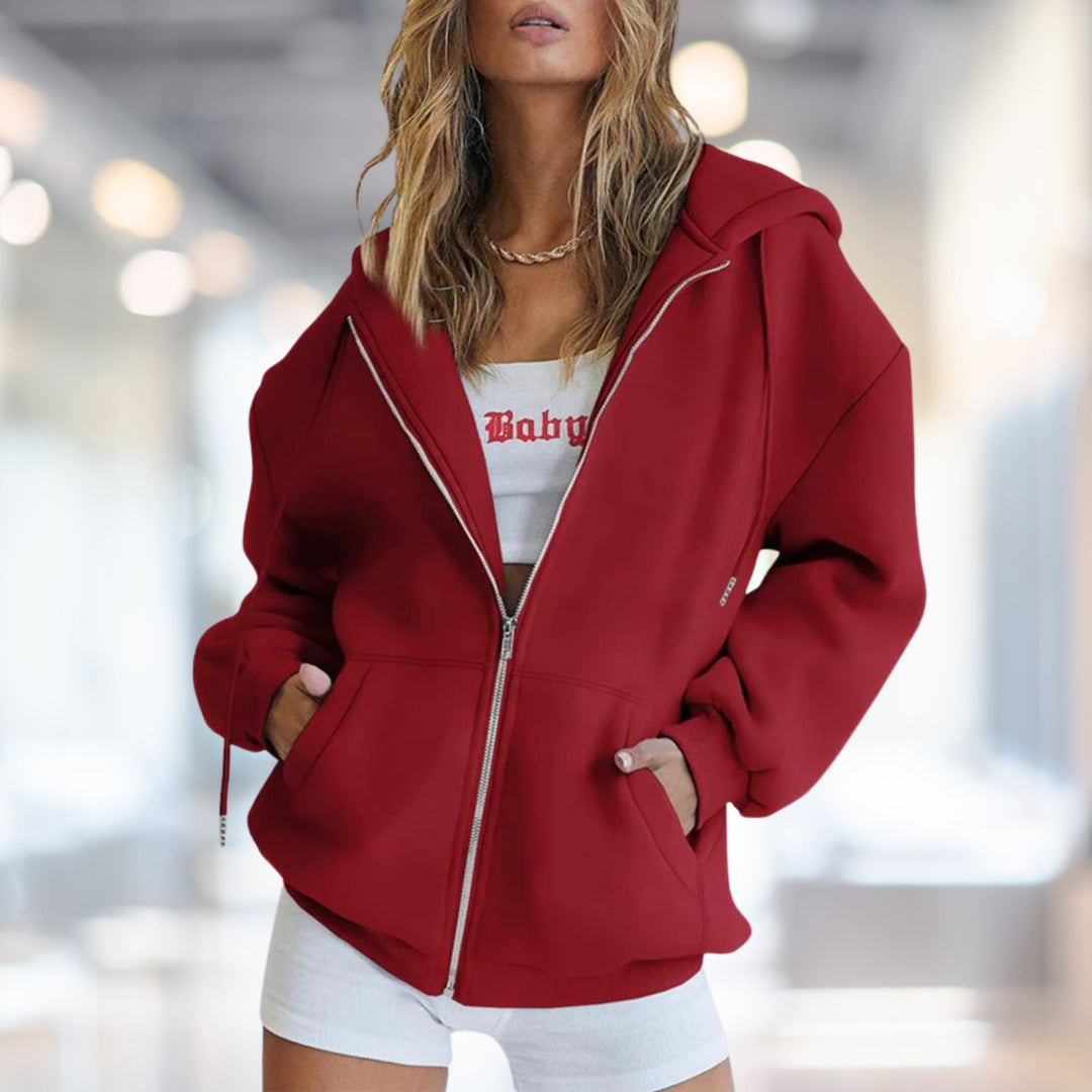 Amelia | Relaxed Zip Hoodie Jacket
