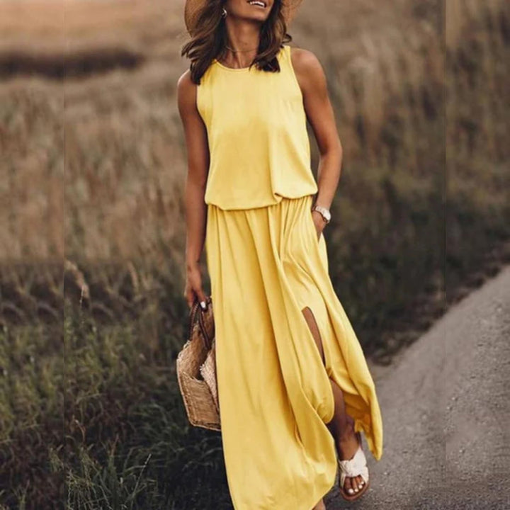 Samantha | Solid Maxi Dress