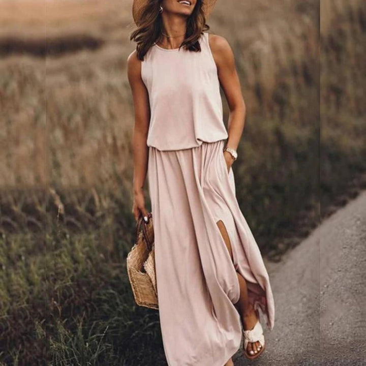 Samantha | Solid Maxi Dress