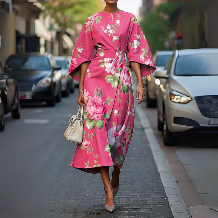 Elena | Elastic Waist Long Dress