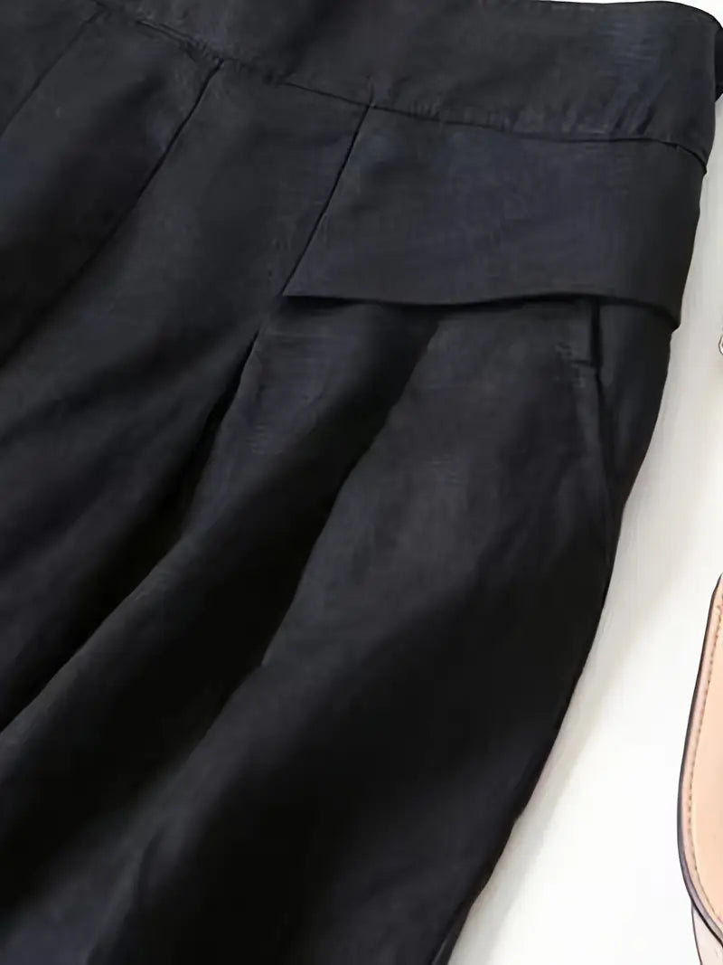 Janelle | Solid Wide Leg Trousers