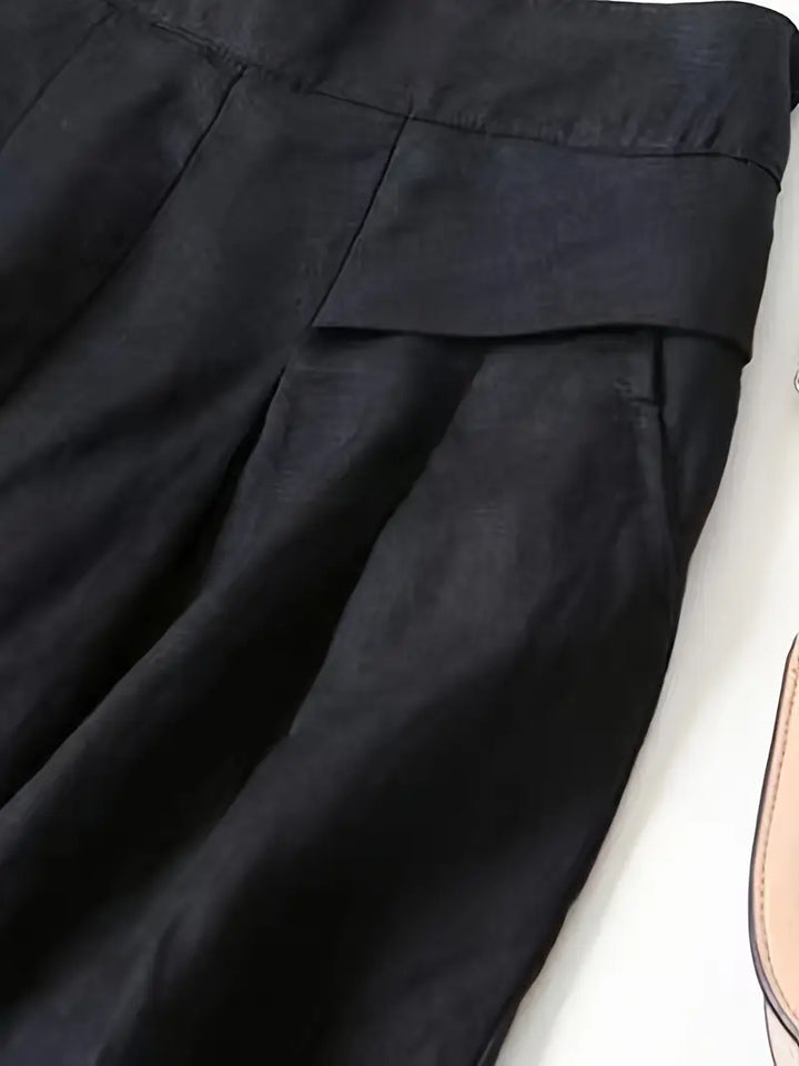 Janelle | Solid Wide Leg Trousers