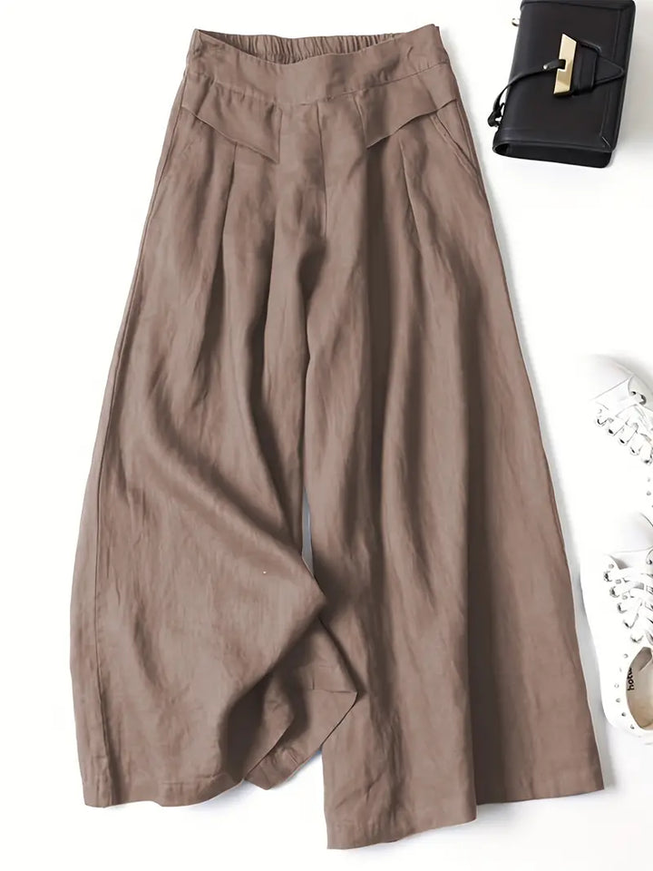 Janelle | Solid Wide Leg Trousers