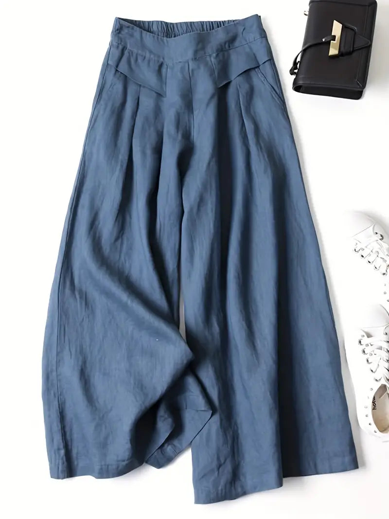 Janelle | Solid Wide Leg Trousers