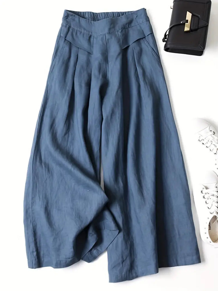 Janelle | Solid Wide Leg Trousers
