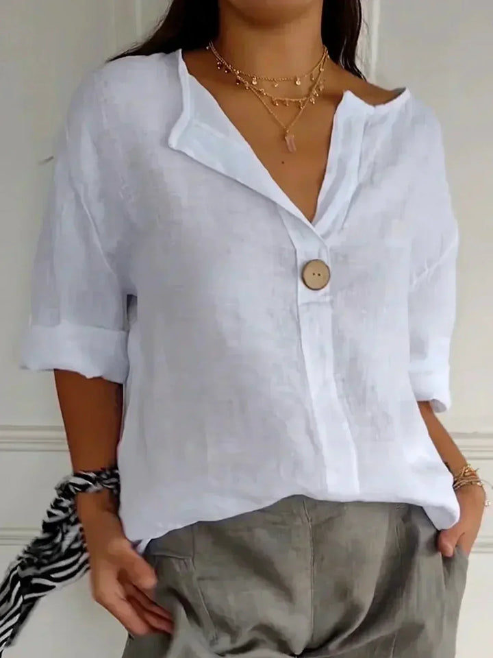 Lindsay | V-Neck Casual Blouse
