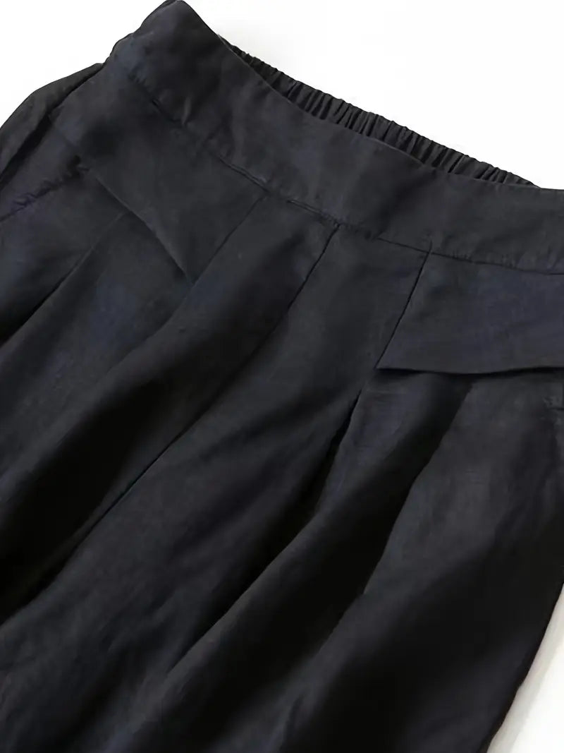 Janelle | Solid Wide Leg Trousers