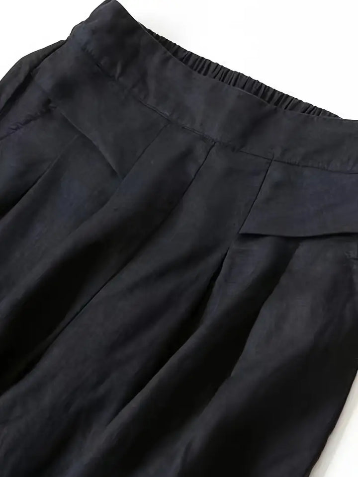 Janelle | Solid Wide Leg Trousers