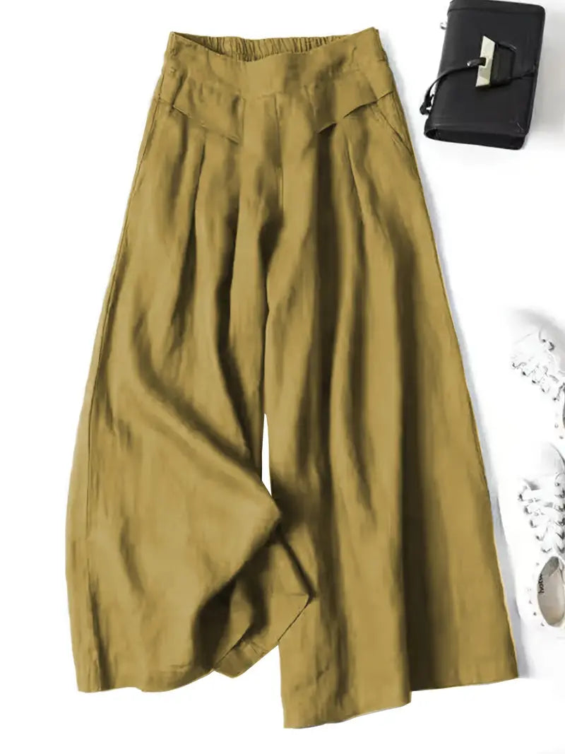 Janelle | Solid Wide Leg Trousers