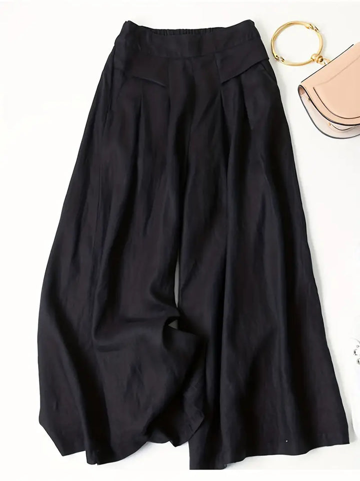 Janelle | Solid Wide Leg Trousers