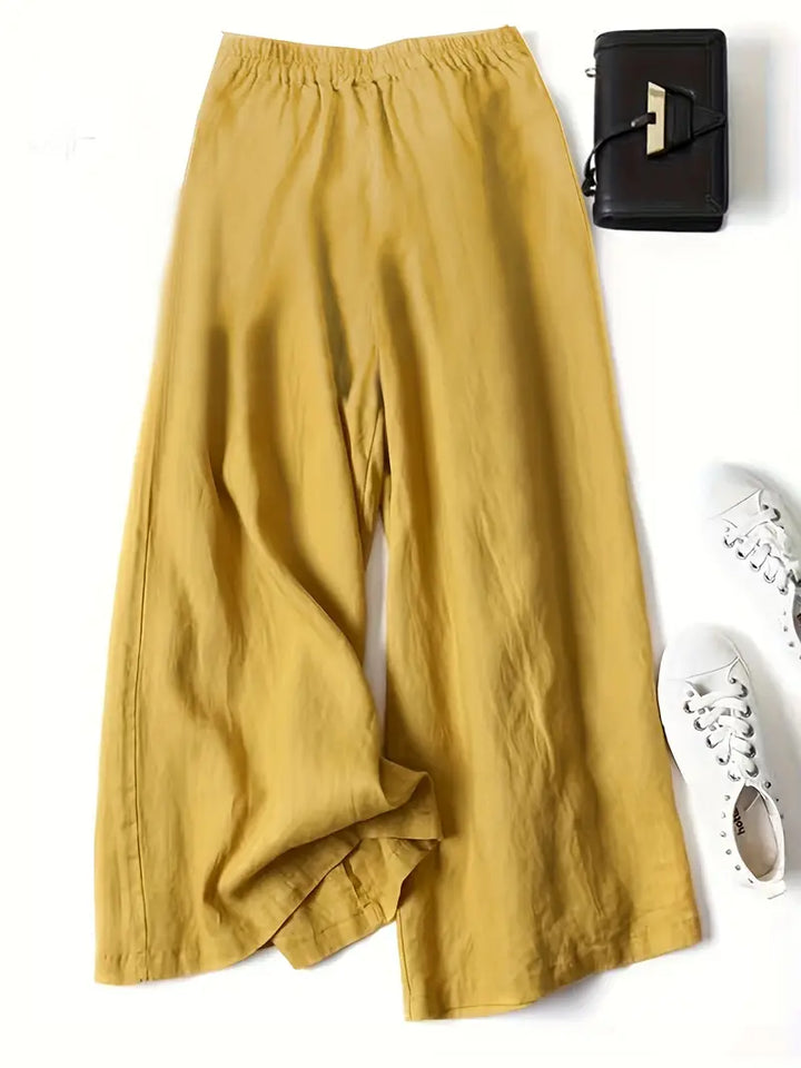 Janelle | Solid Wide Leg Trousers