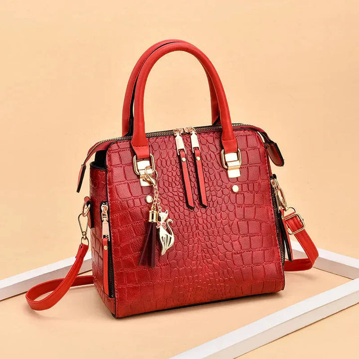 Cynthia | Crocodile-Embossed Bag