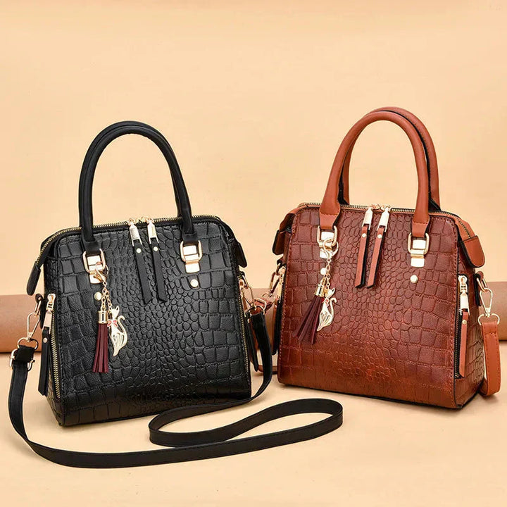Cynthia | Crocodile-Embossed Bag