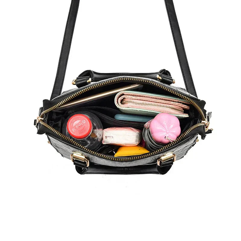 Cynthia | Crocodile-Embossed Bag