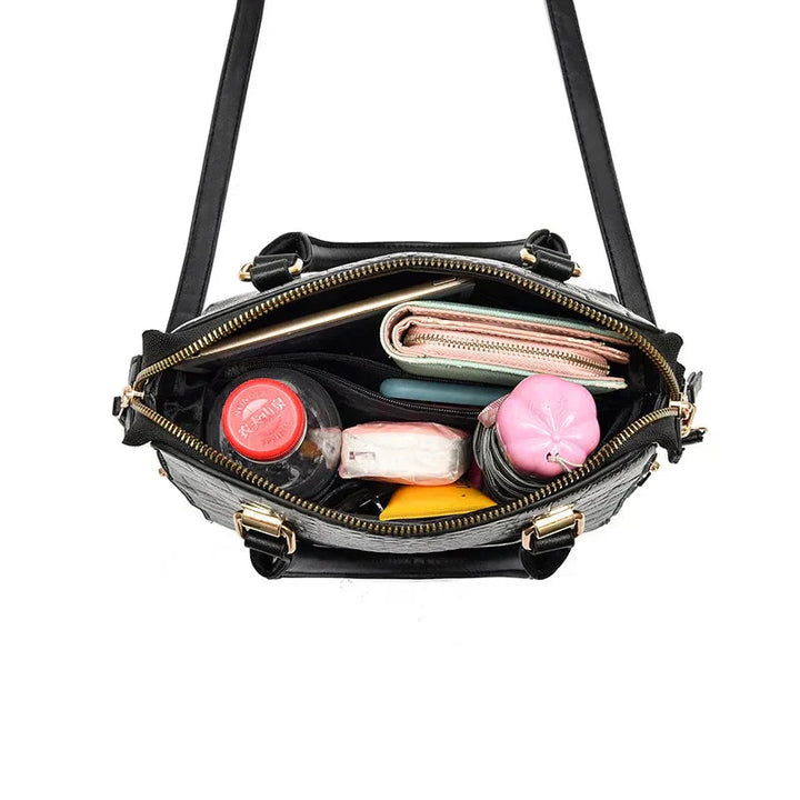 Cynthia | Crocodile-Embossed Bag