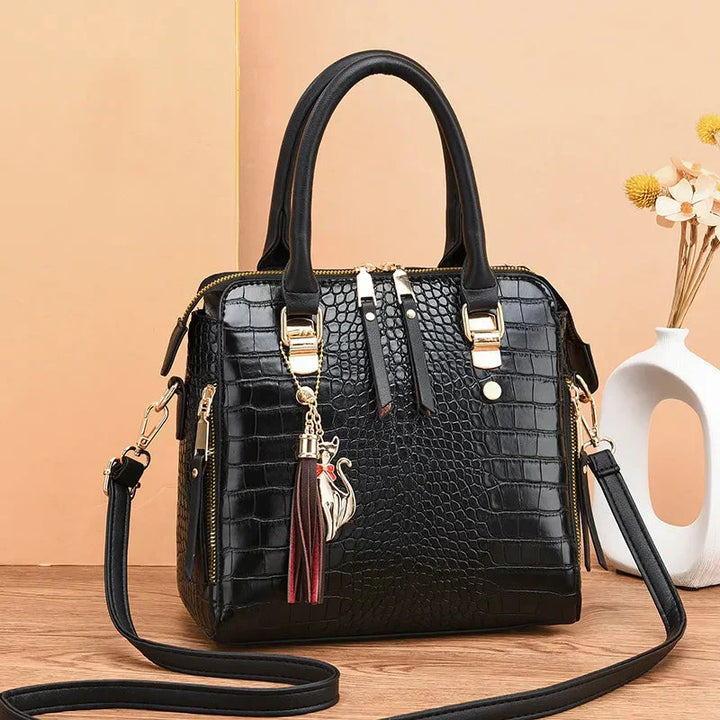 Cynthia | Crocodile-Embossed Bag