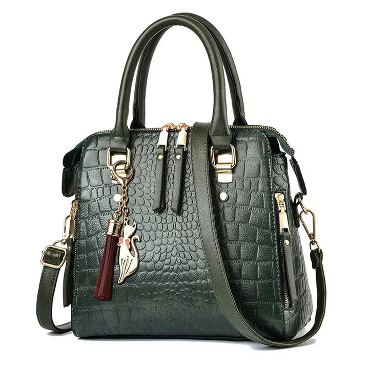 Cynthia | Crocodile-Embossed Bag