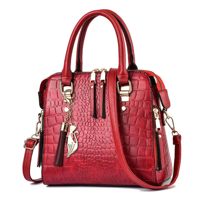 Cynthia | Crocodile-Embossed Bag