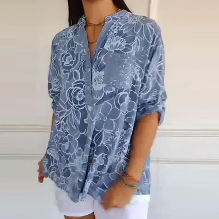 Marina – Floral Button-Up Shirt
