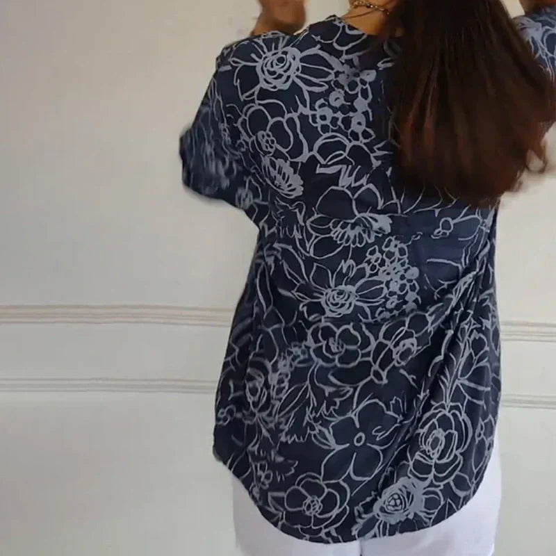 Marina – Floral Button-Up Shirt