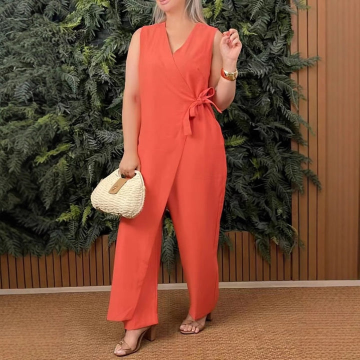 Wella | Sleeveless Wrap Jumpsuit