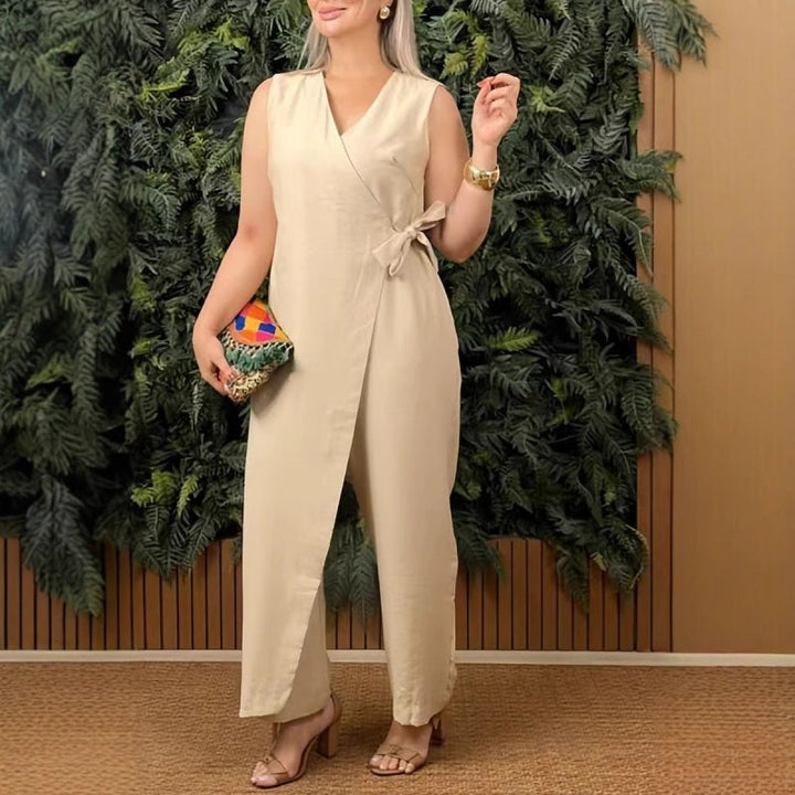 Wella | Sleeveless Wrap Jumpsuit