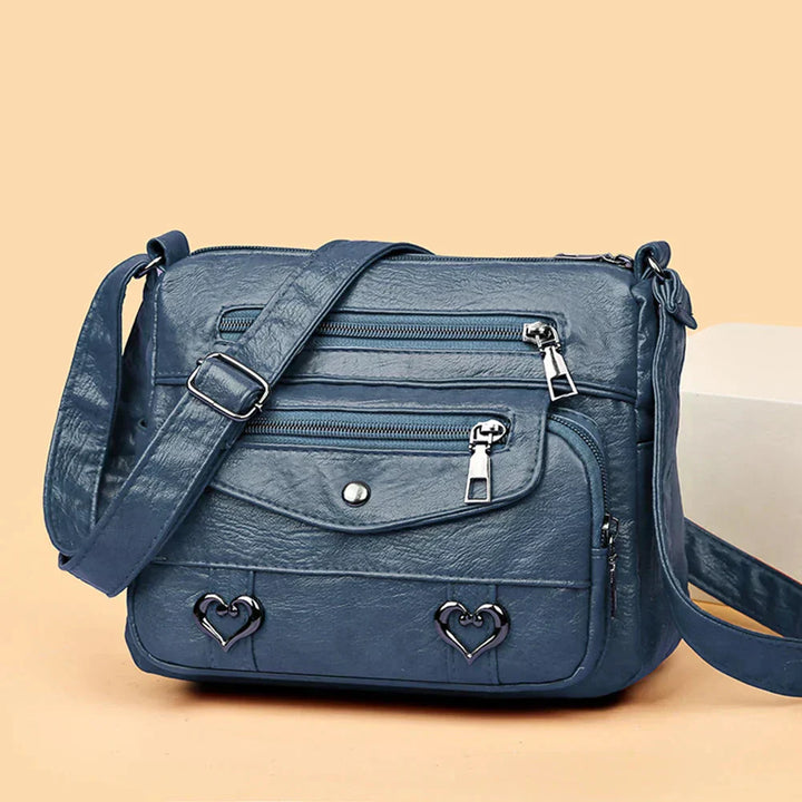 Krystina | Heart Accent Crossbody Bag