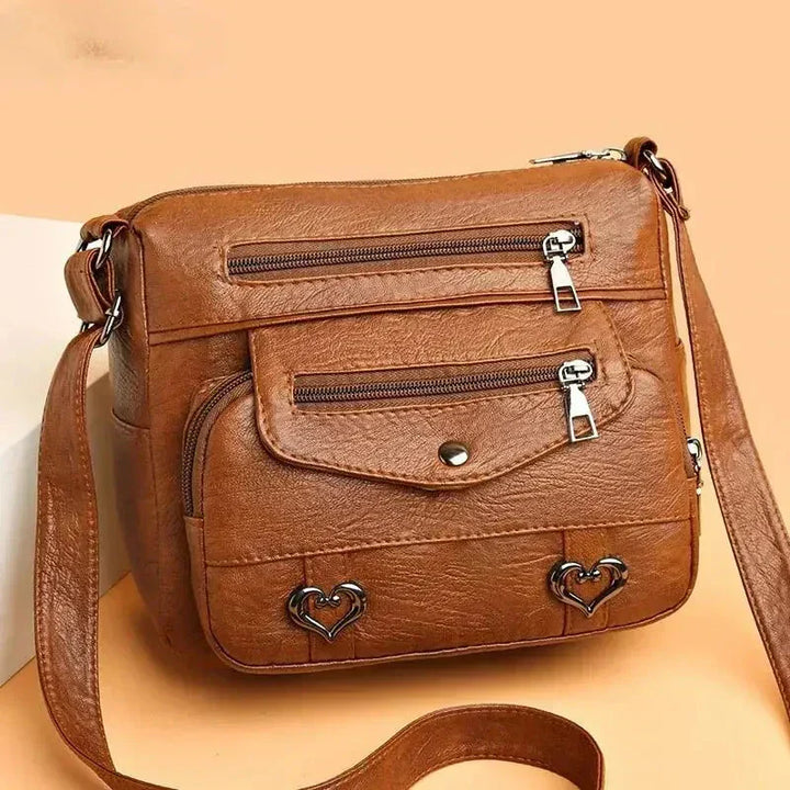 Krystina | Heart Accent Crossbody Bag